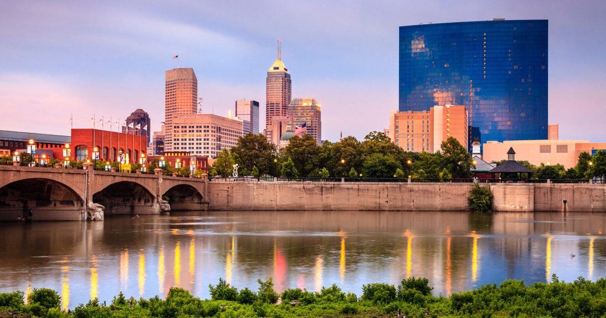 Downtown skyline of Indianapolis, Indiana