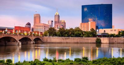 Downtown skyline of Indianapolis, Indiana
