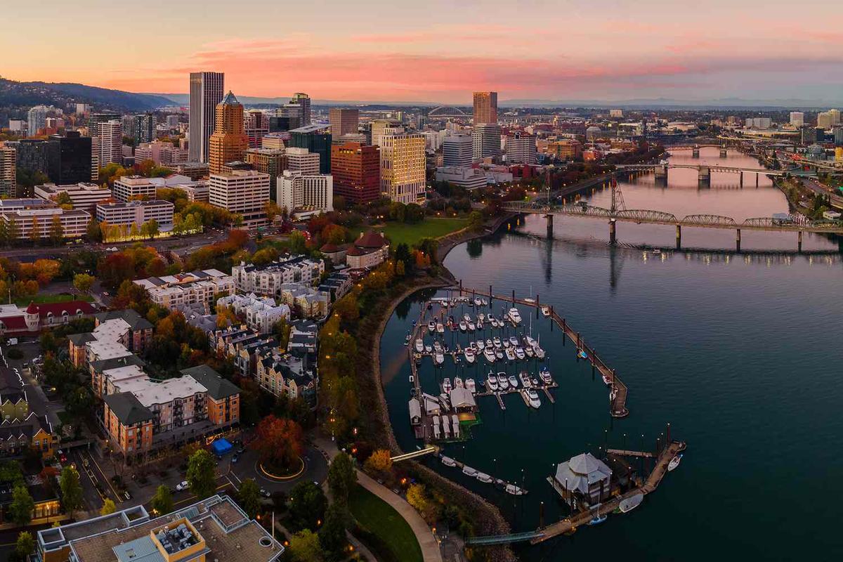 Skyline of Portland